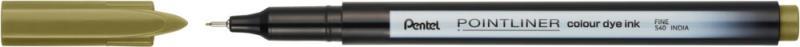 Pentel tűfilc SZÍNES Pointliner 0,4 mm – aranybarna